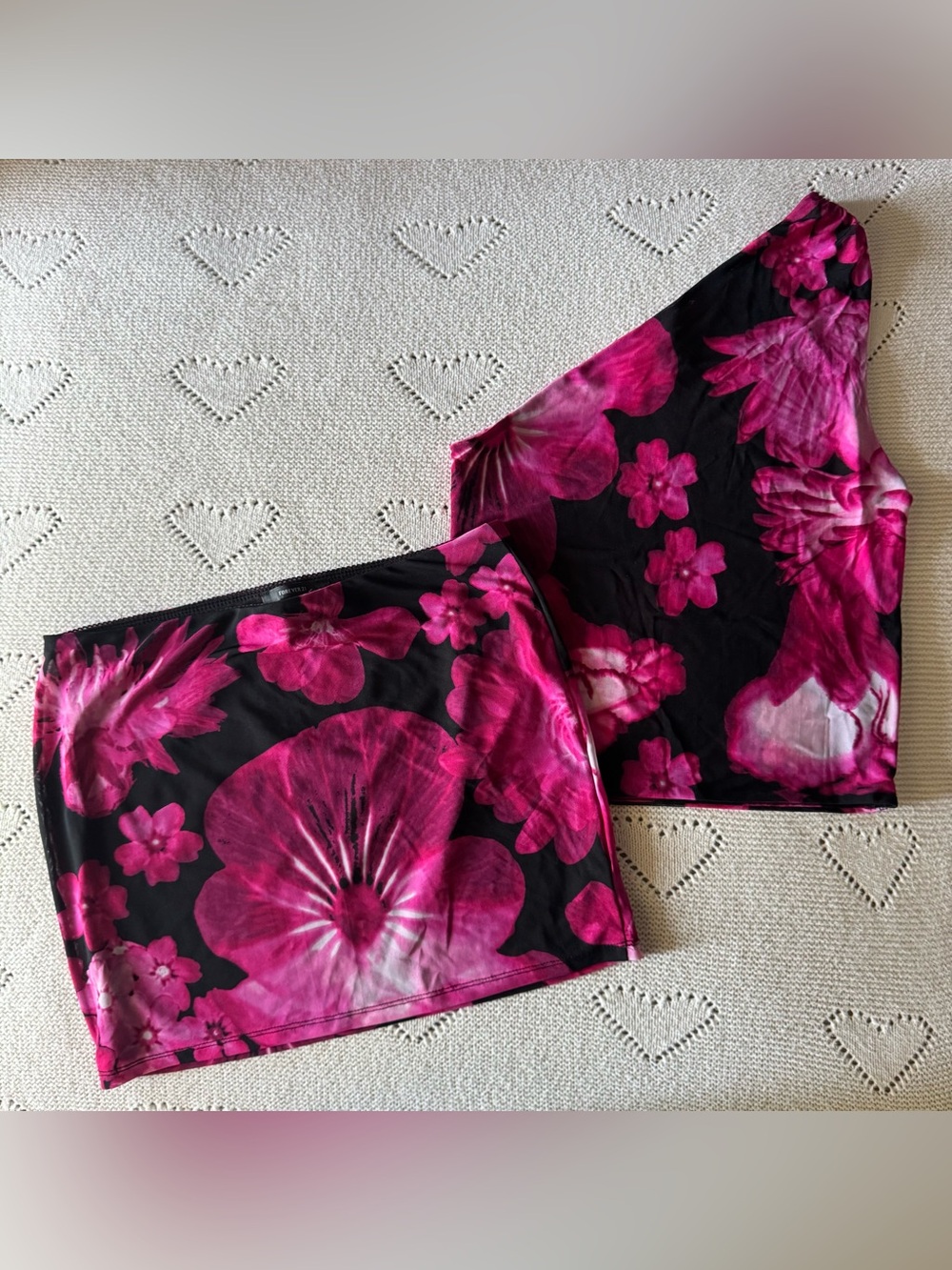 Y2K FOREVER 21 HIBISCUS 2 PIECE SET